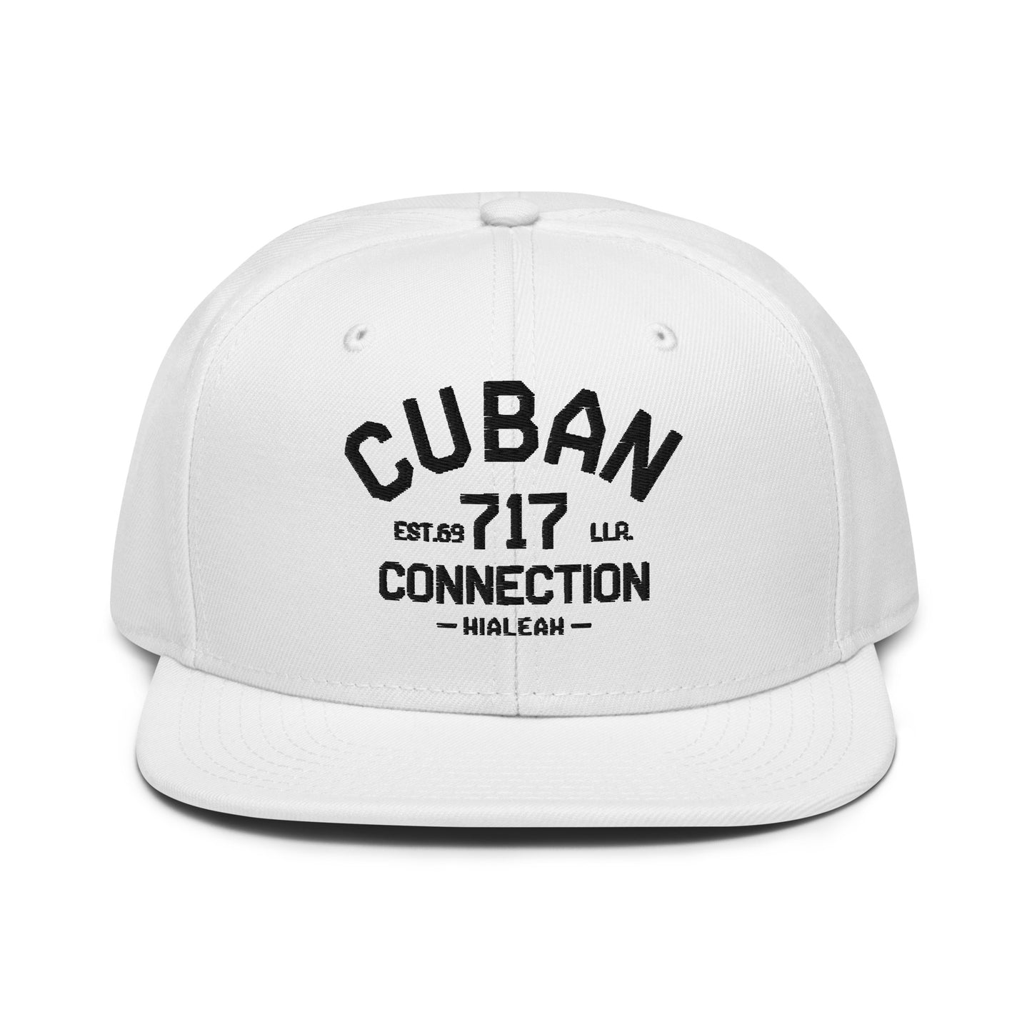Clásico Black Embroidered Logo Snapback Hat