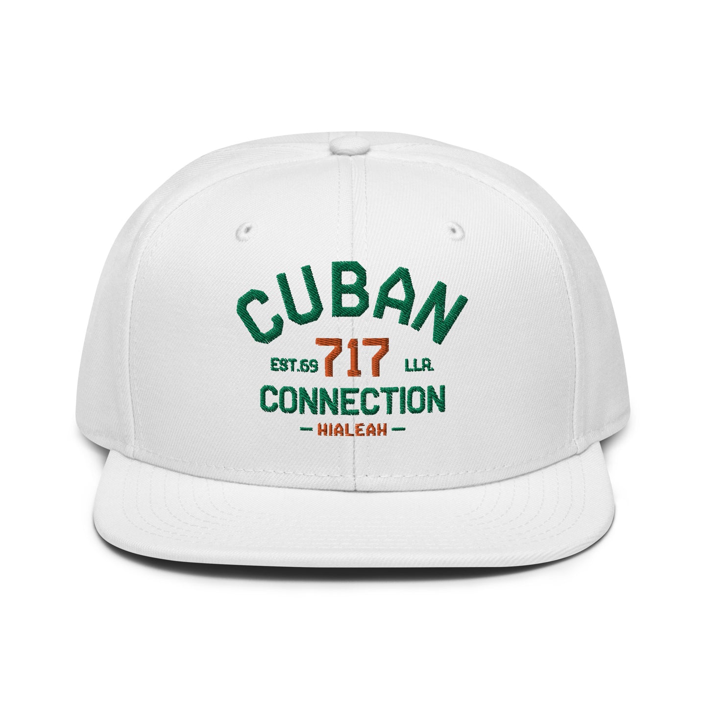 Clásico Green & Orange Embroidered Logo Snapback Hat