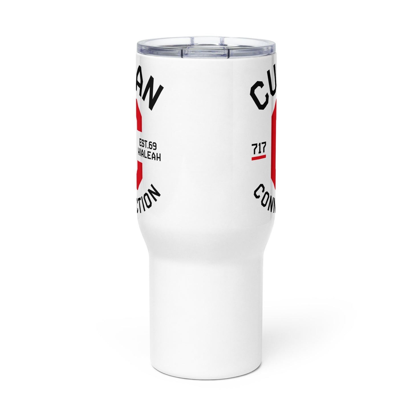 Clásico Black & Red Logo Travel Mug