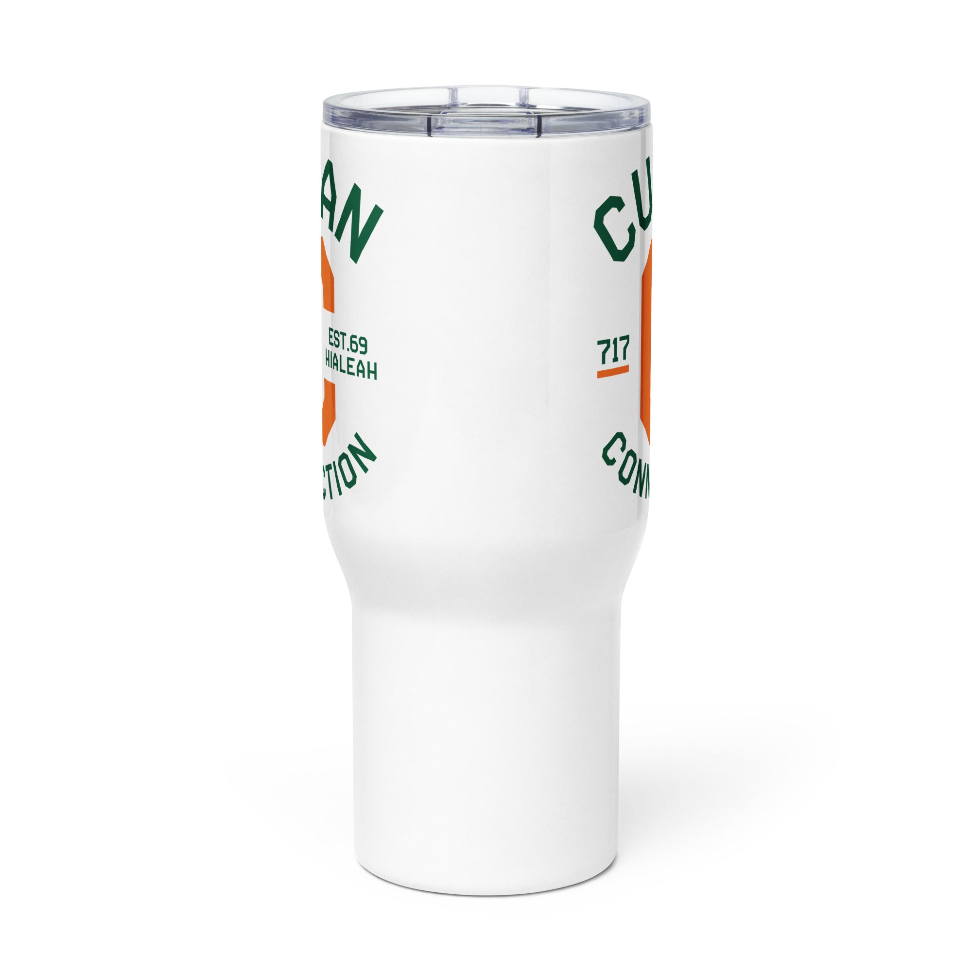Clásico Green & Orange Logo Travel Mug