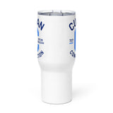 Navy & Sky Blue Logo Travel Mug