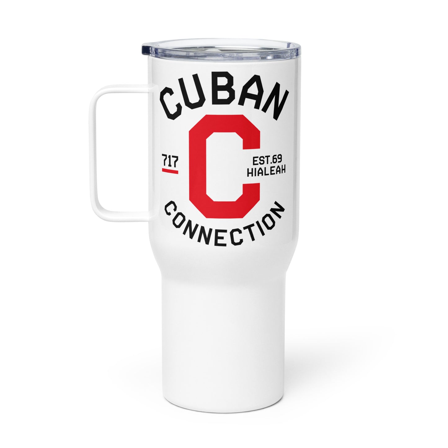 Clásico Black & Red Logo Travel Mug