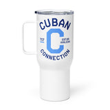 Navy & Sky Blue Logo Travel Mug
