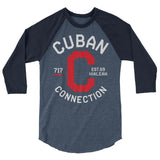 Clásico White & Red Logo 3/4 Sleeve T-Shirt