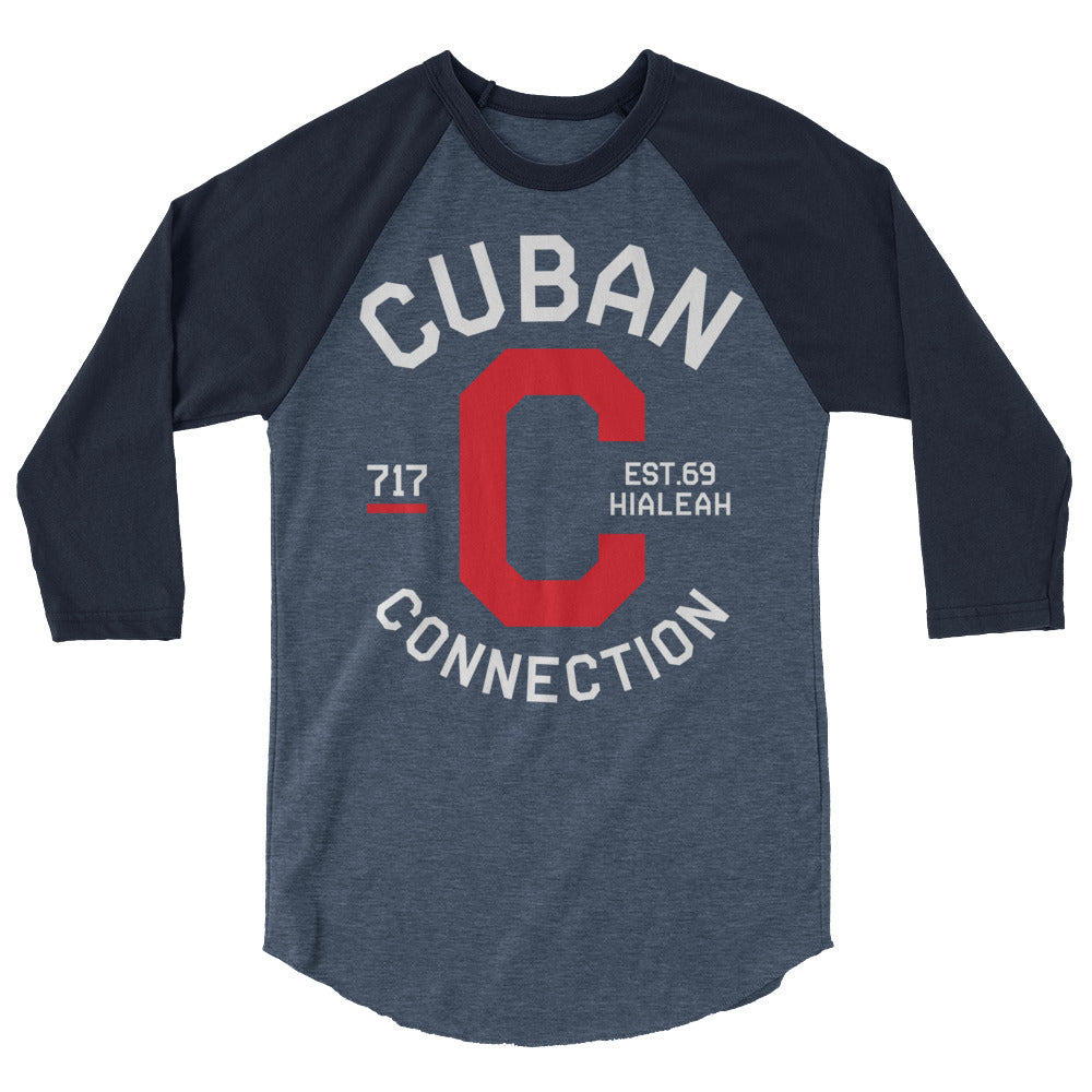 Clásico White & Red Logo 3/4 Sleeve T-Shirt
