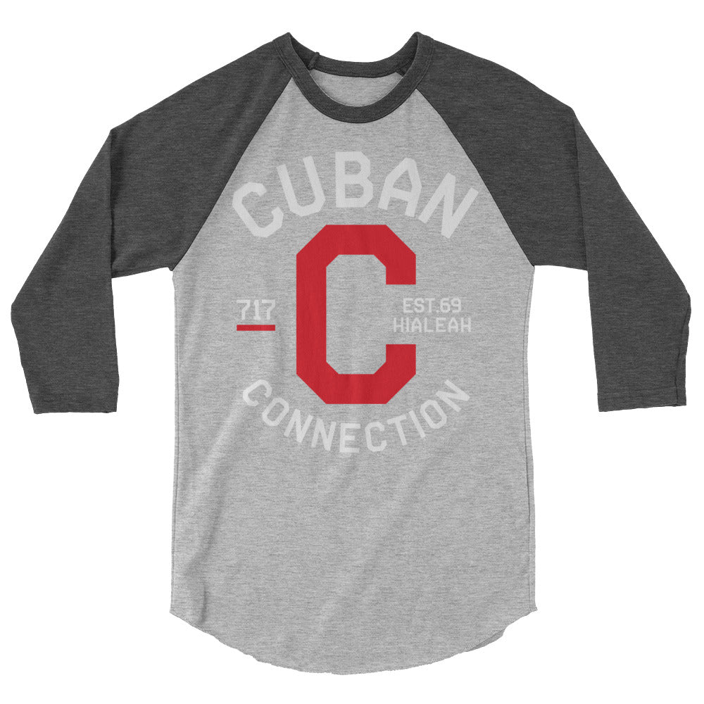 Clásico White & Red Logo 3/4 Sleeve T-Shirt