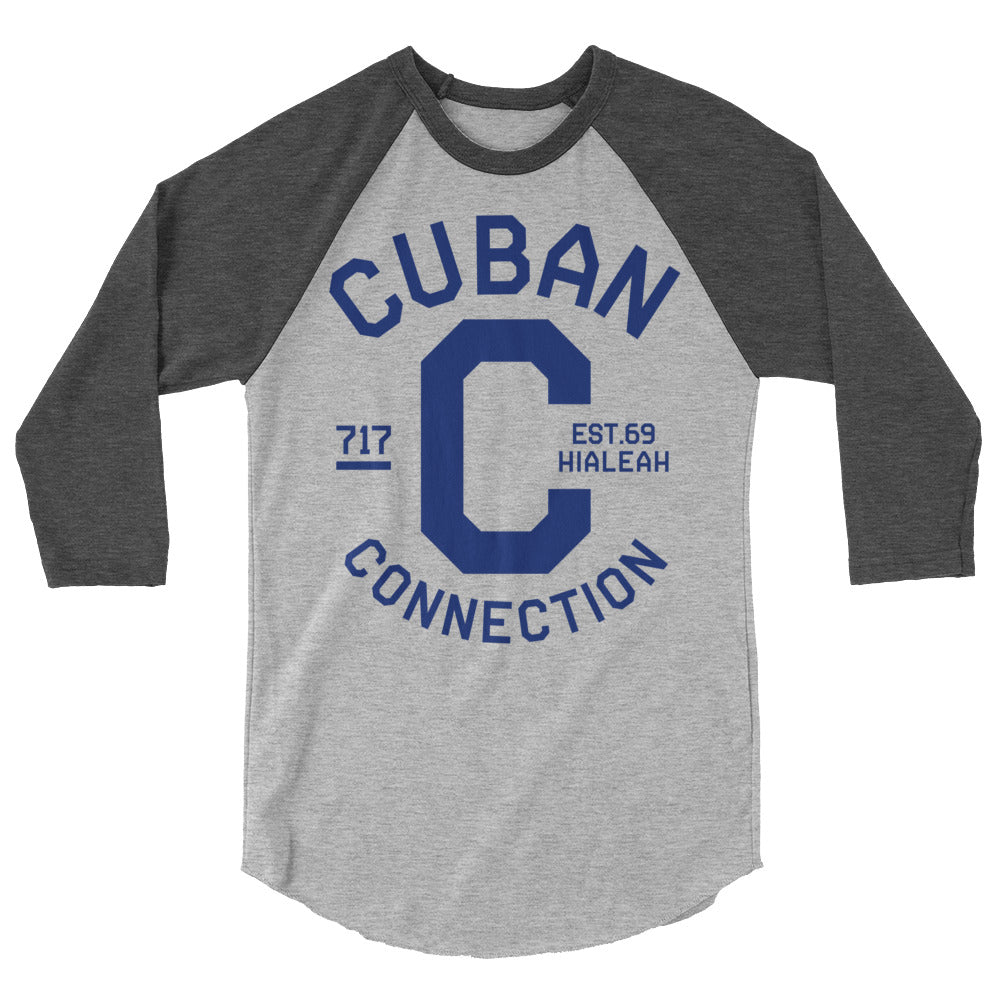 Clásico Navy Blue Logo 3/4 Sleeve T-Shirt