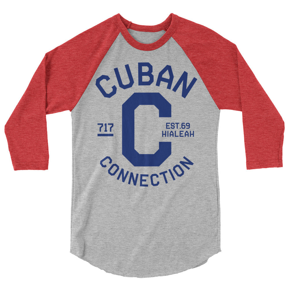 Clásico Navy Blue Logo 3/4 Sleeve T-Shirt