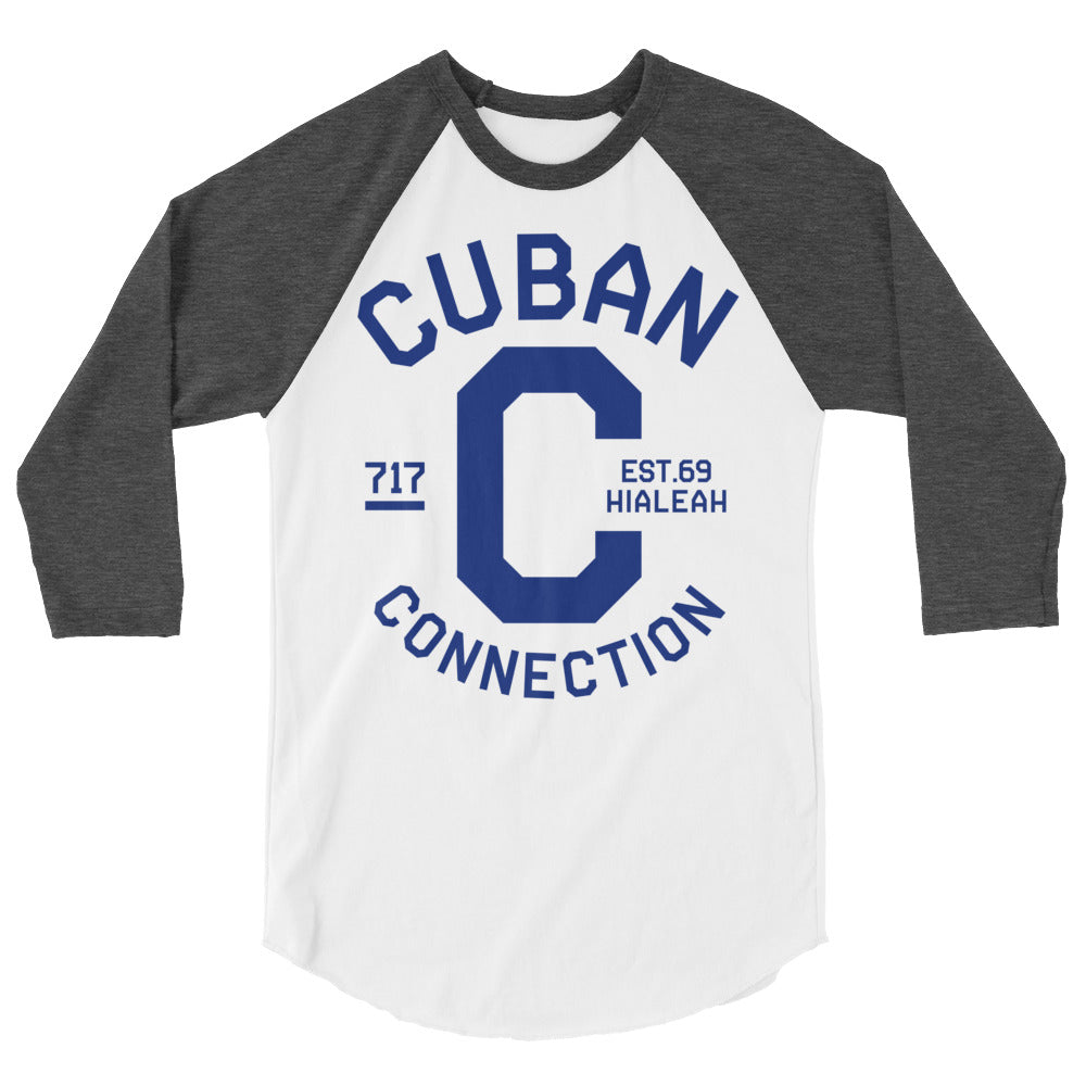 Clásico Navy Blue Logo 3/4 Sleeve T-Shirt