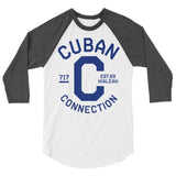 Clásico Navy Blue Logo 3/4 Sleeve T-Shirt