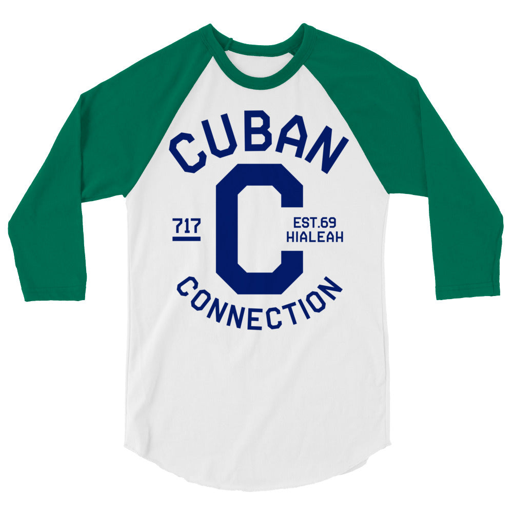 Clásico Navy Blue Logo 3/4 Sleeve T-Shirt