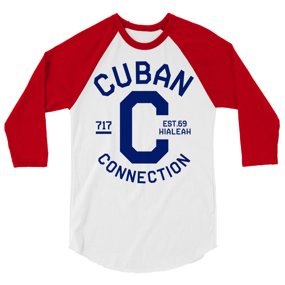 Clásico Navy Blue Logo 3/4 Sleeve T-Shirt