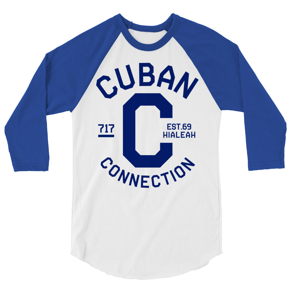 Clásico Navy Blue Logo 3/4 Sleeve T-Shirt