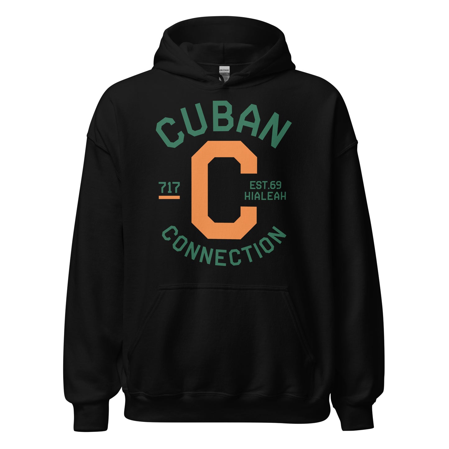 Clásico Green & Orange Logo Hoodie