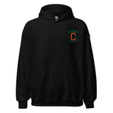 Clásico Green & Orange Embroidered Logo Hoodie