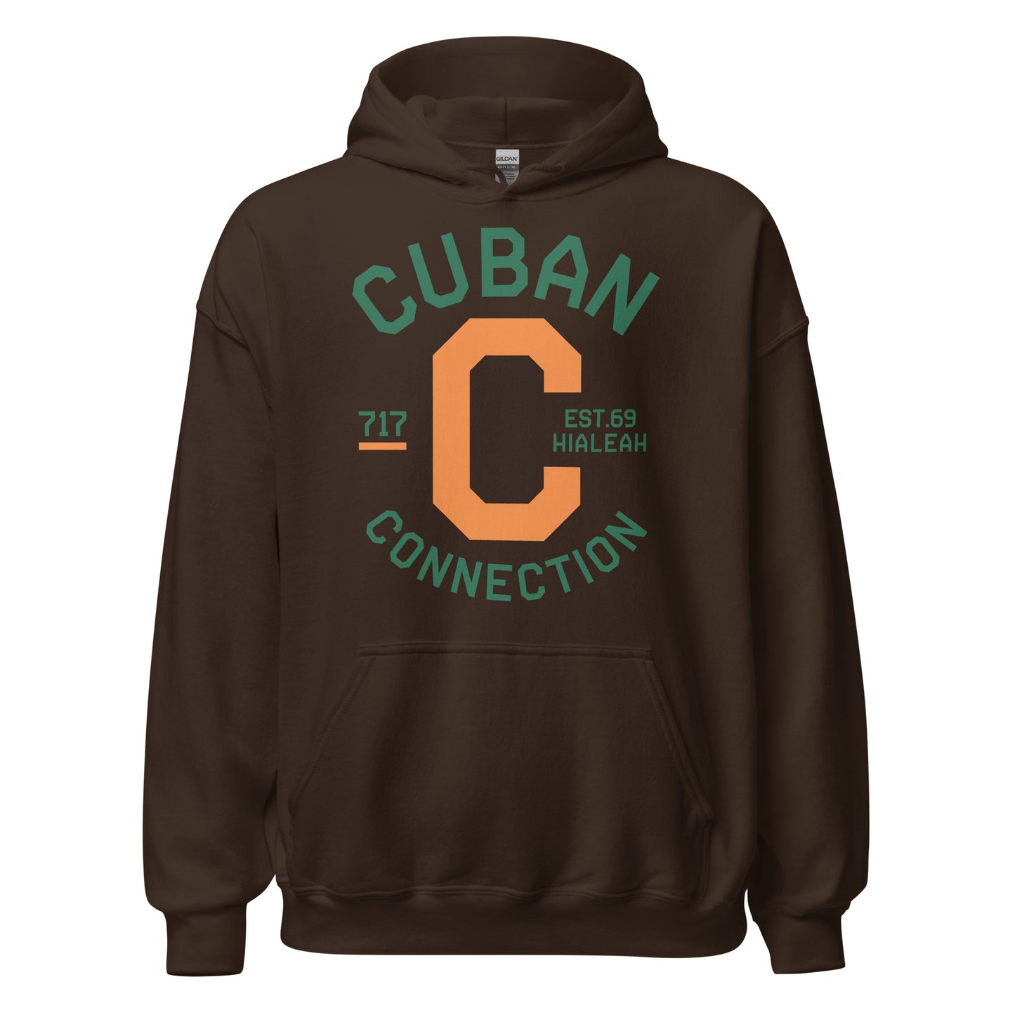 Clásico Green & Orange Logo Hoodie