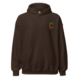 Clásico Green & Orange Embroidered Logo Hoodie