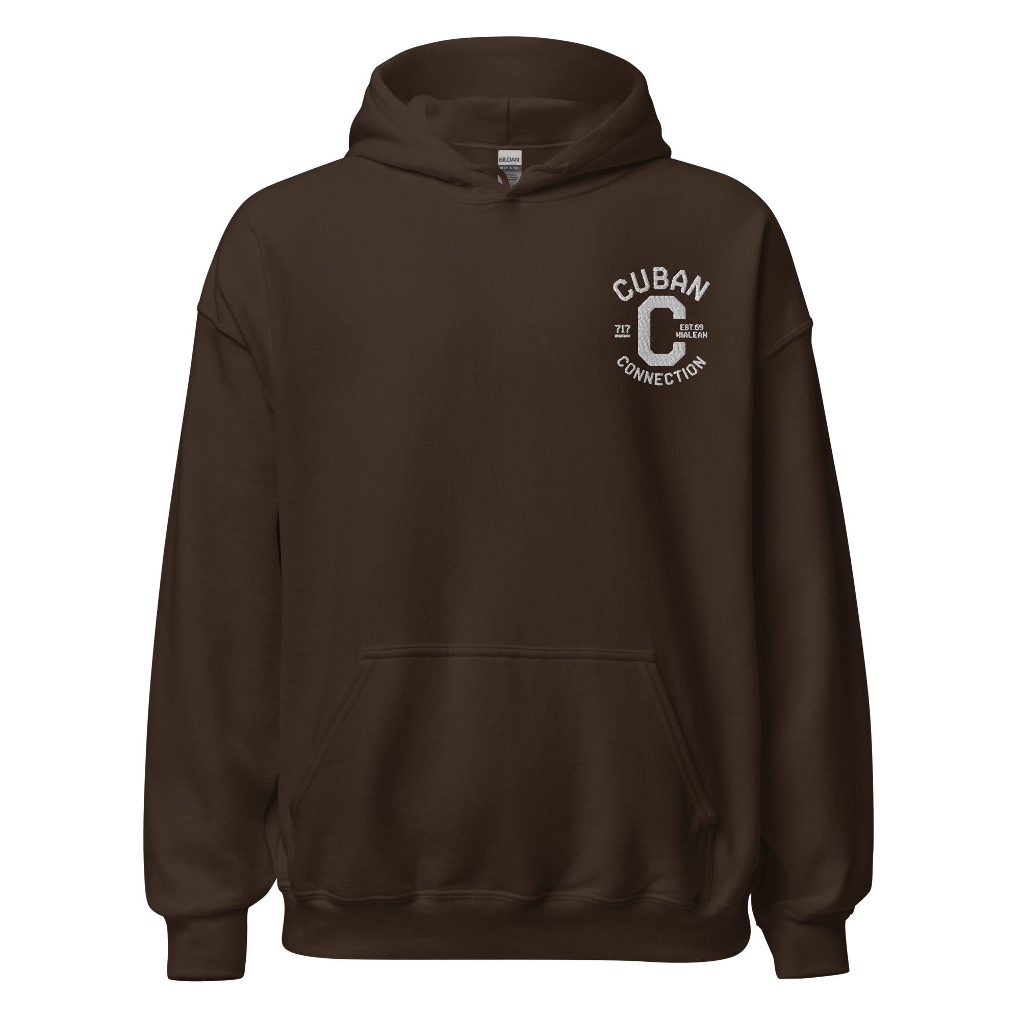 Clásico White Embroidered Logo Hoodie