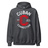 Clásico White & Red Logo Hoodie