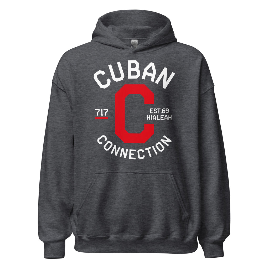 Clásico White & Red Logo Hoodie