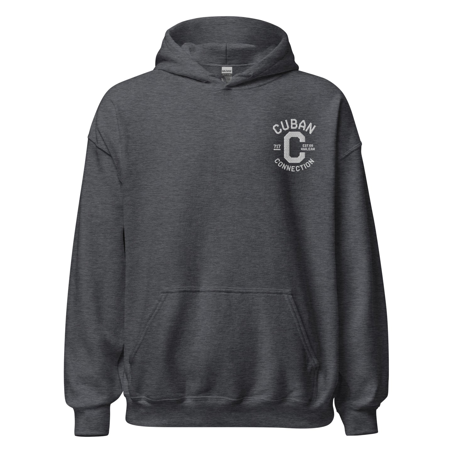 Clásico White Embroidered Logo Hoodie
