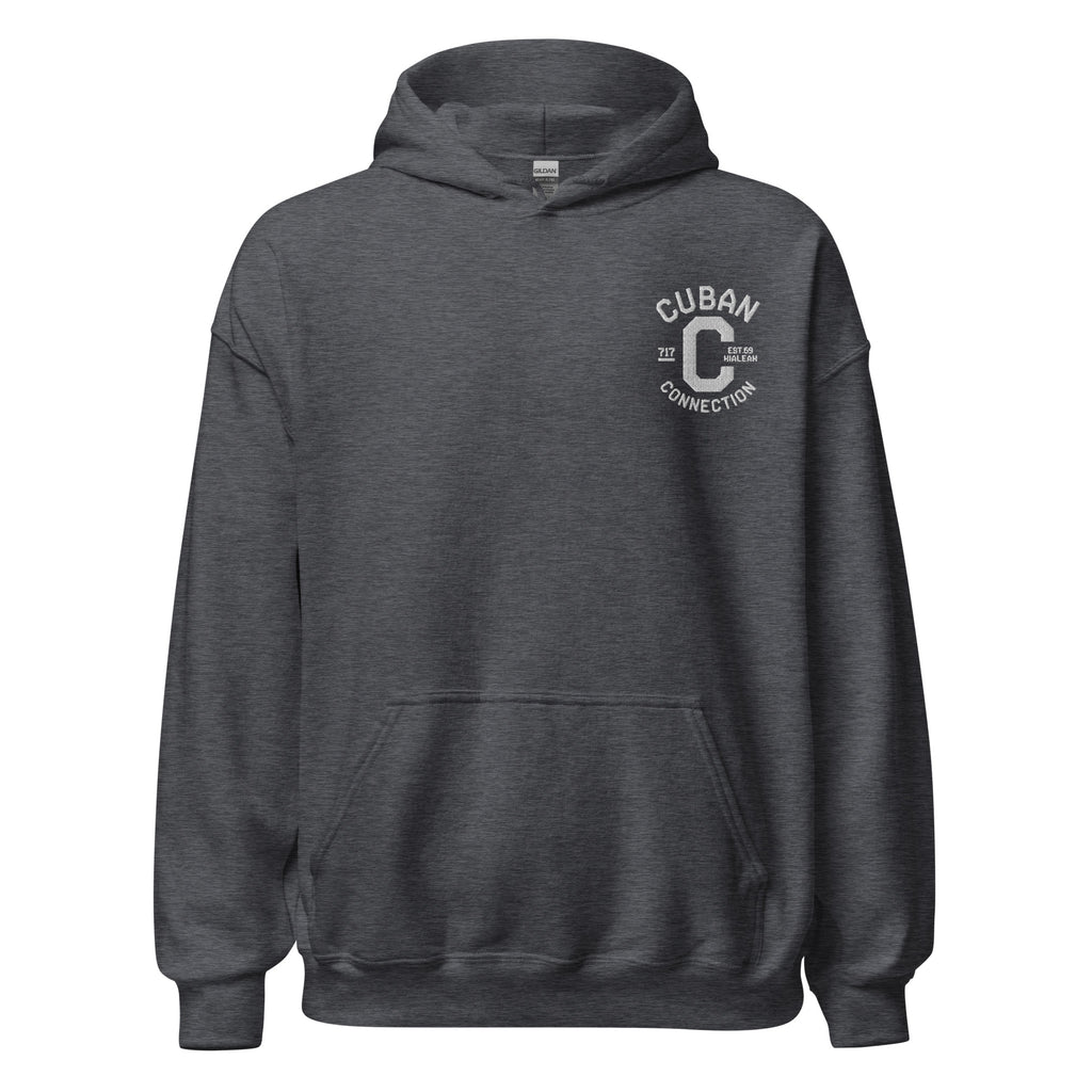 Clásico White Embroidered Logo Hoodie