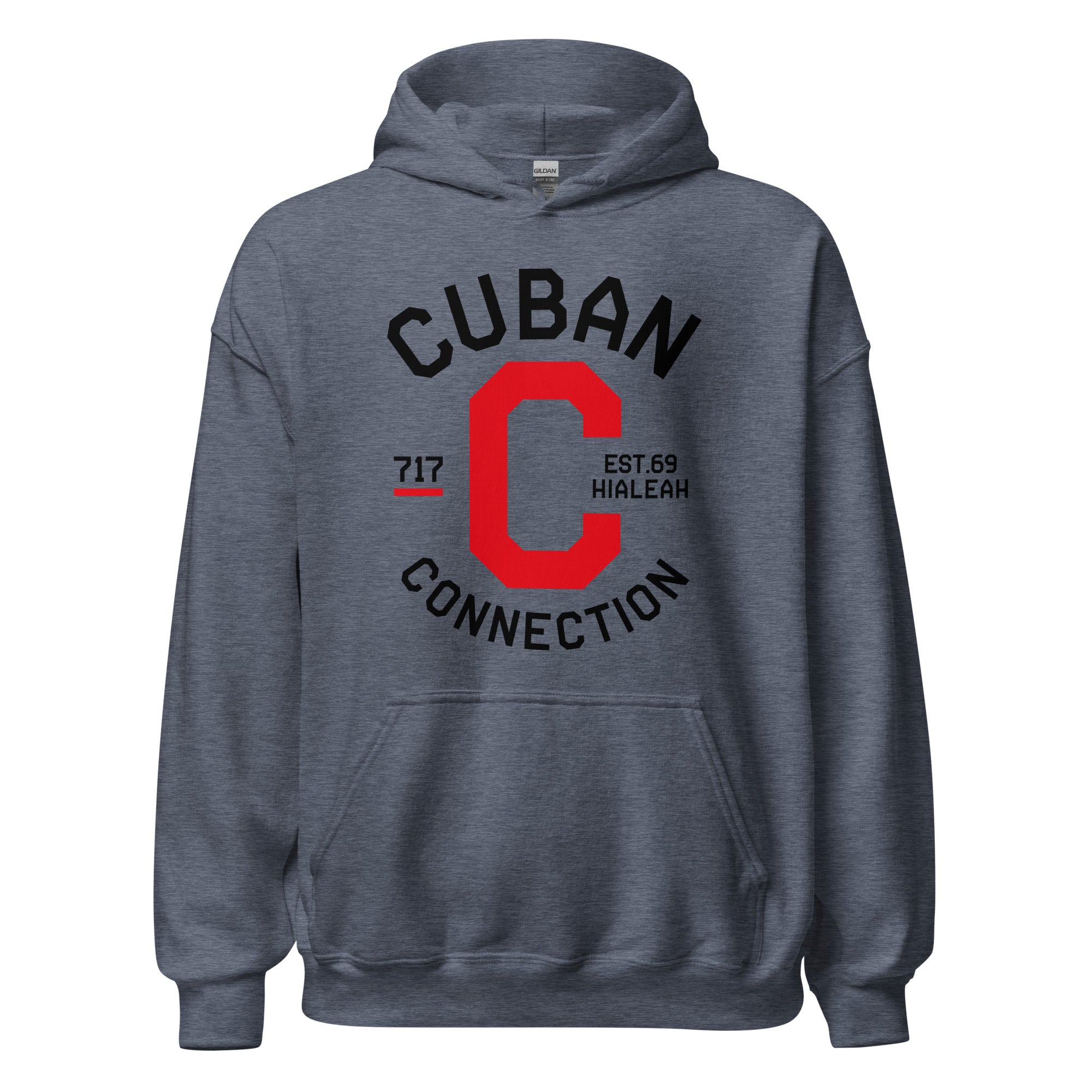 Clásico Black & Red Logo Hoodie