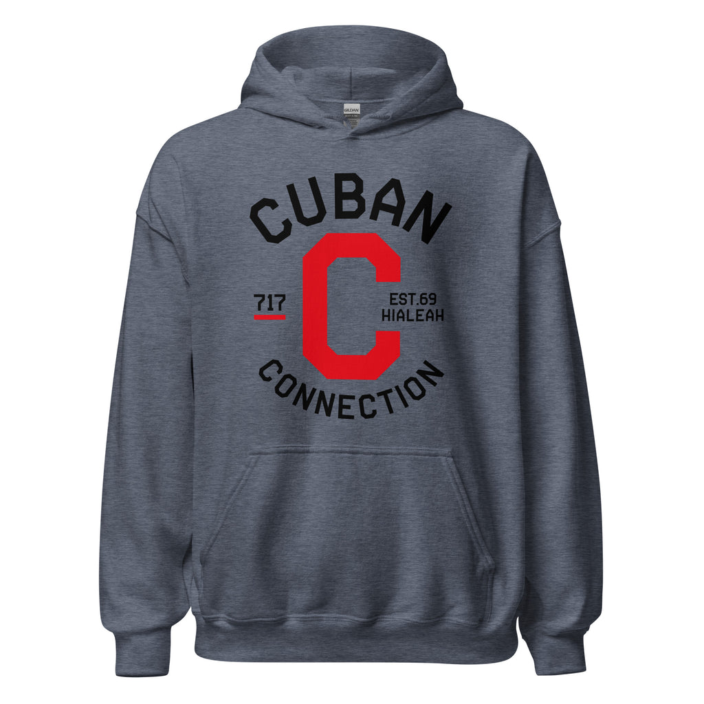 Clásico Black & Red Logo Hoodie