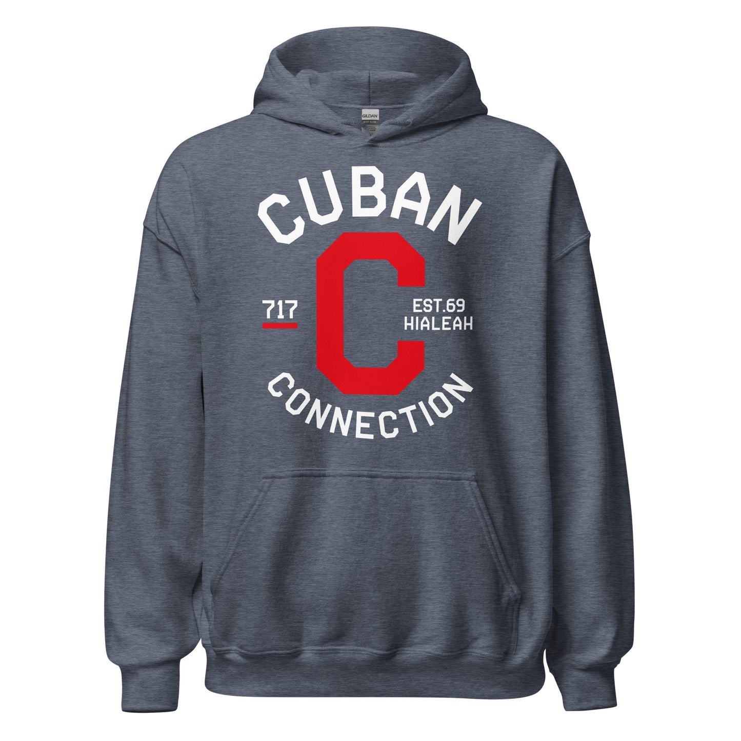 Clásico White & Red Logo Hoodie