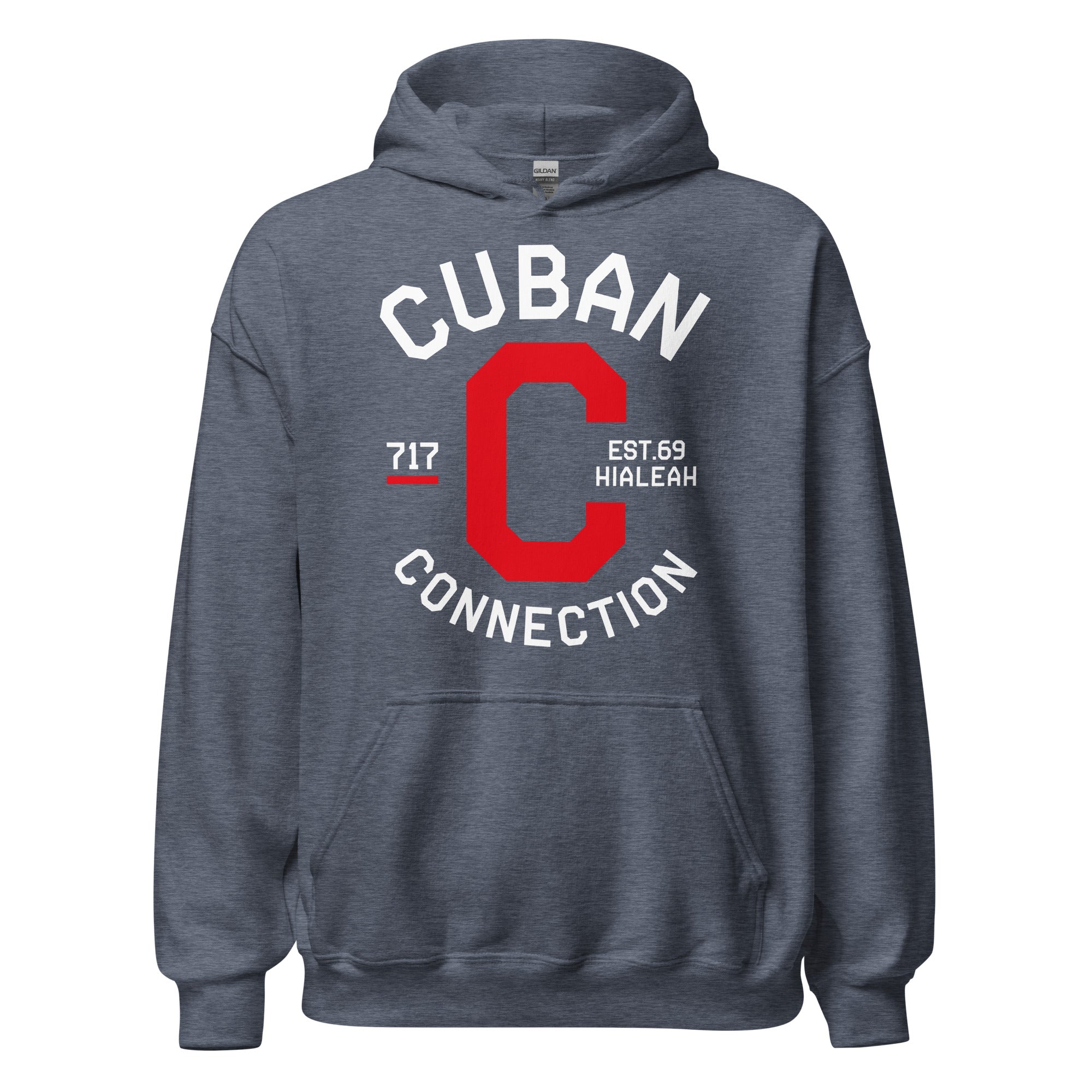 Clásico White & Red Logo Hoodie