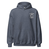 Clásico White Embroidered Logo Hoodie