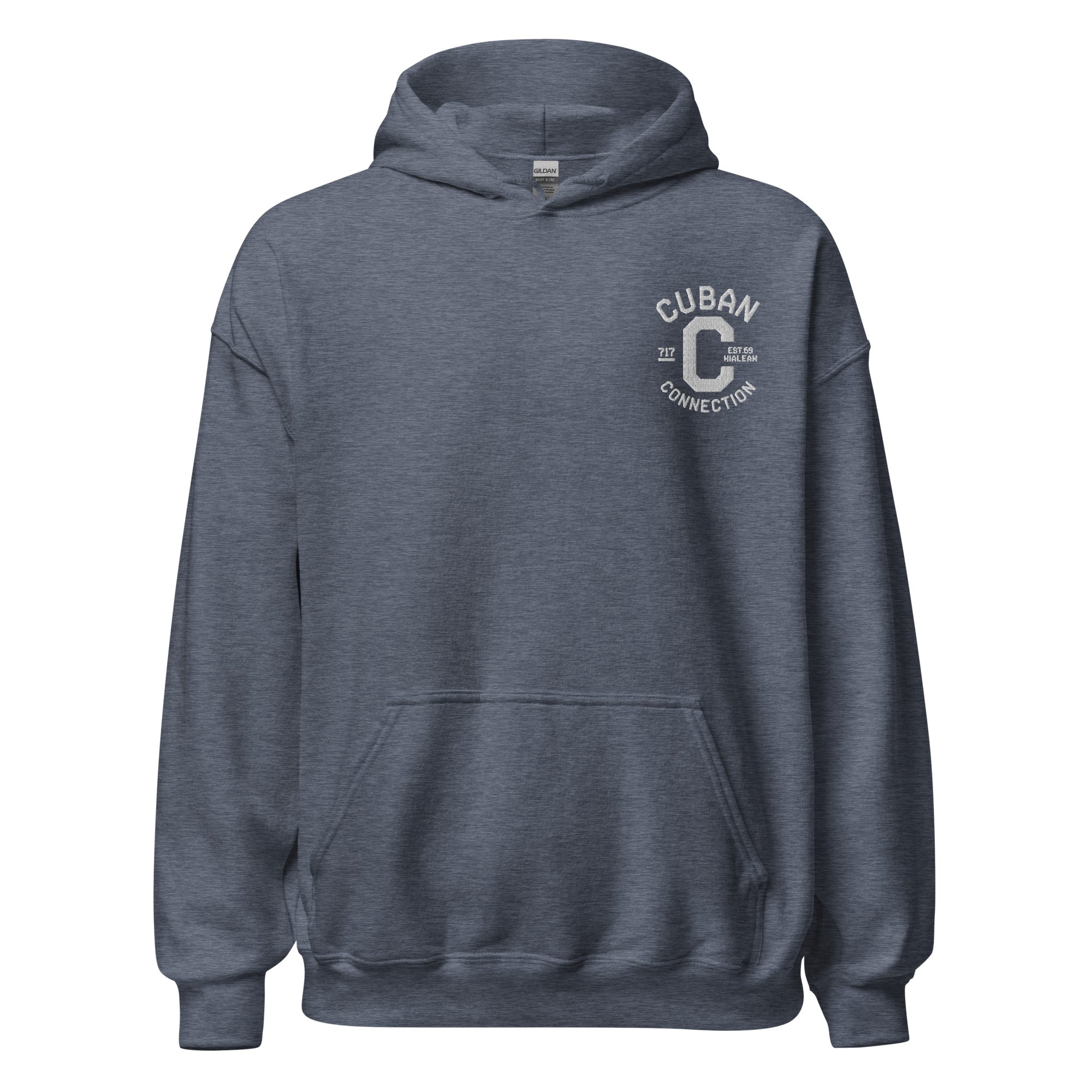 Clásico White Embroidered Logo Hoodie
