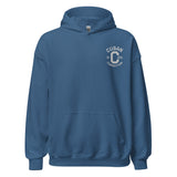 Clásico White Embroidered Logo Hoodie
