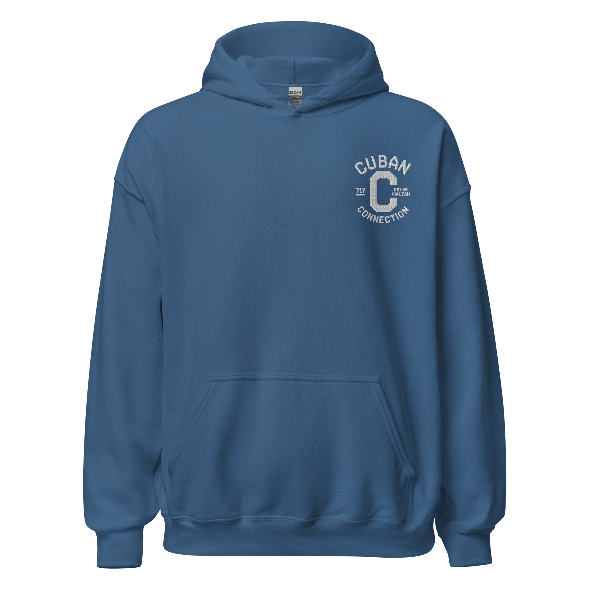 Clásico White Embroidered Logo Hoodie