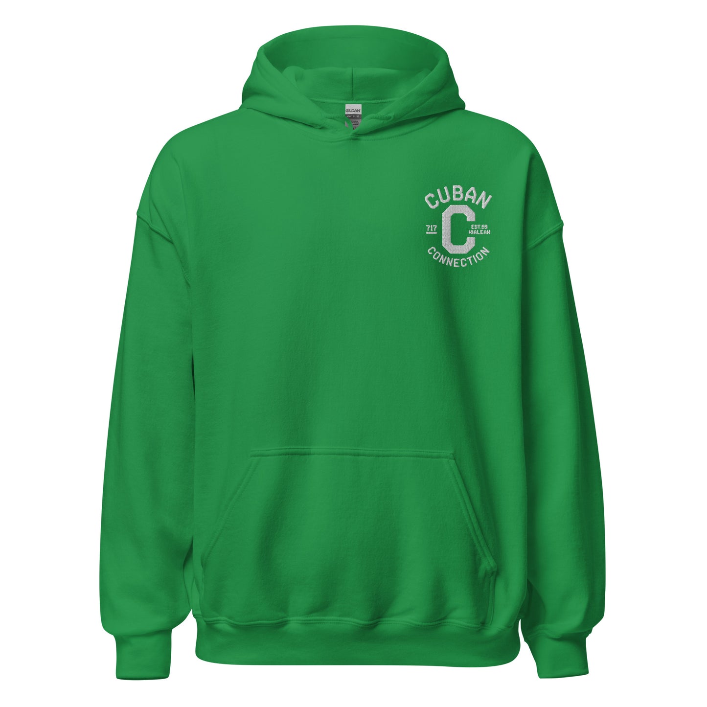 Clásico White Embroidered Logo Hoodie