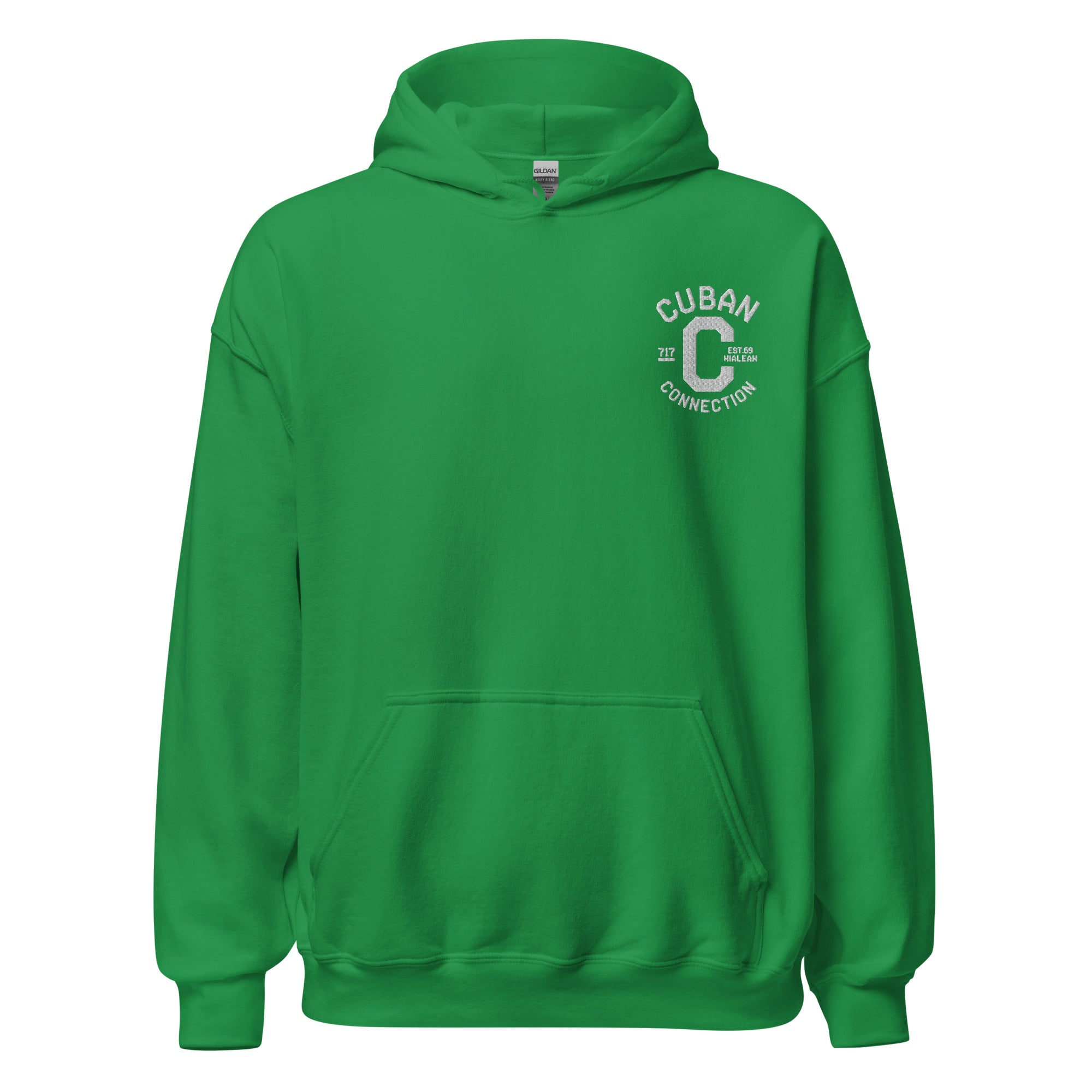 Clásico White Embroidered Logo Hoodie