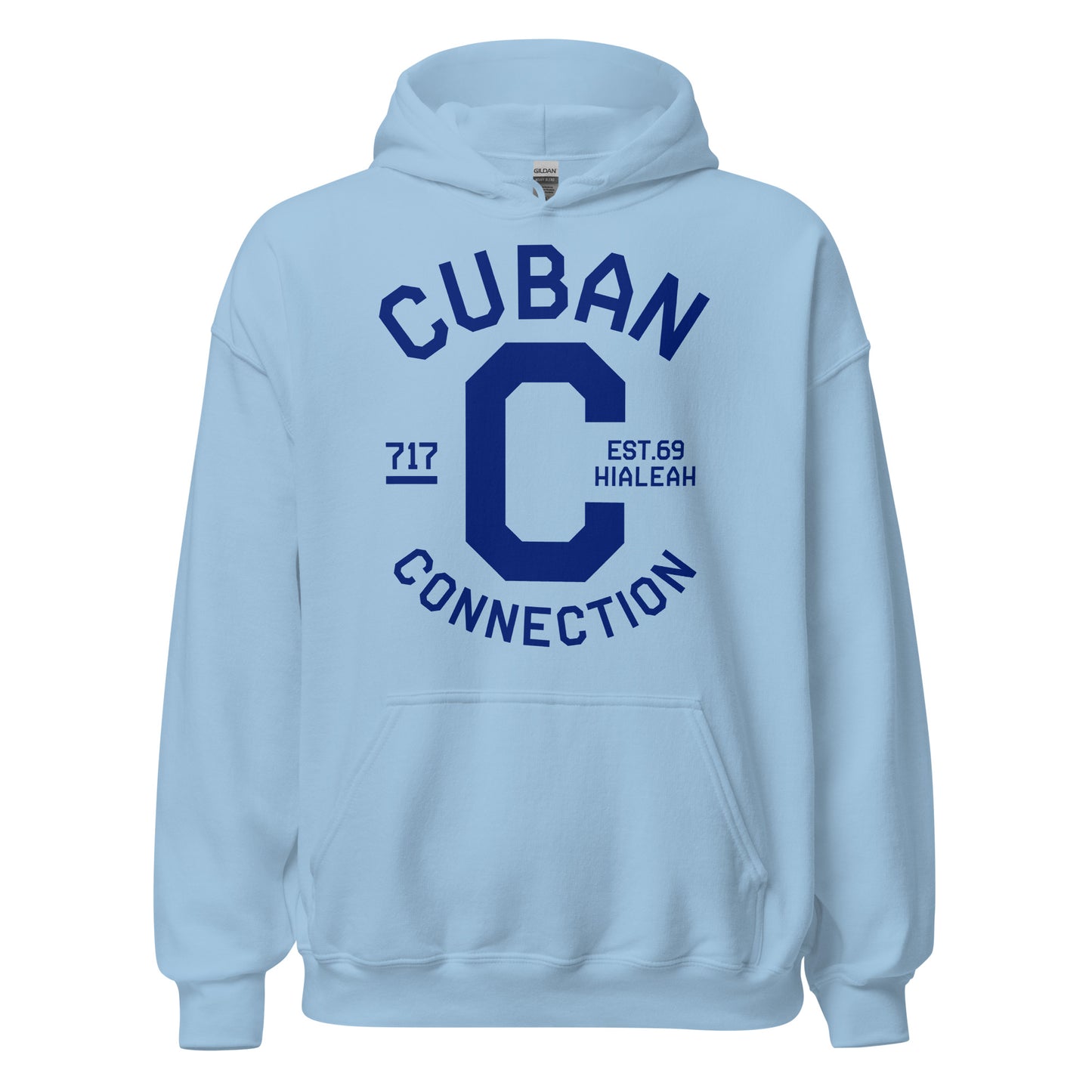 Clásico Navy Blue Logo Hoodie