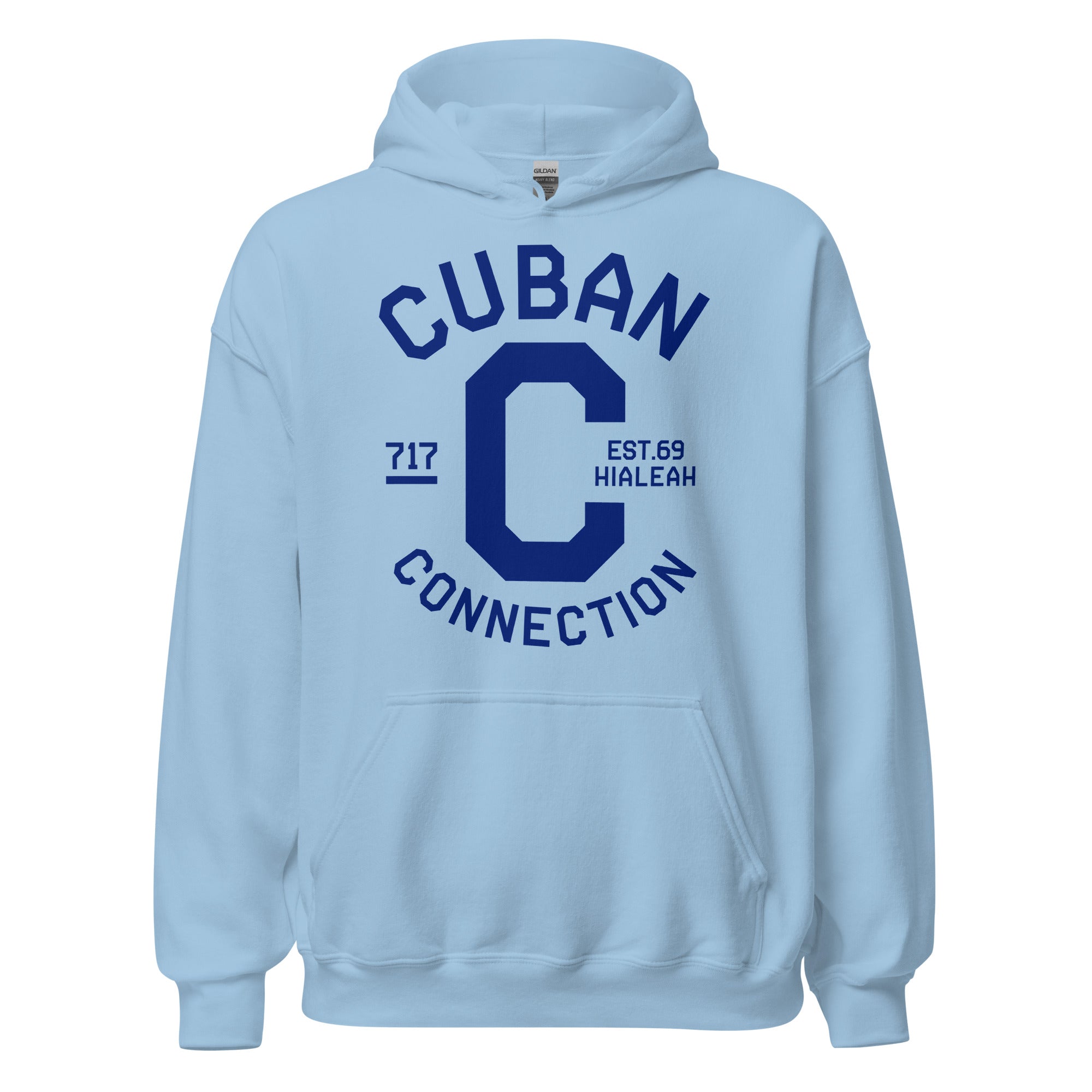 Clásico Navy Blue Logo Hoodie