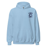 Clásico Navy Blue Embroidered Logo Hoodie