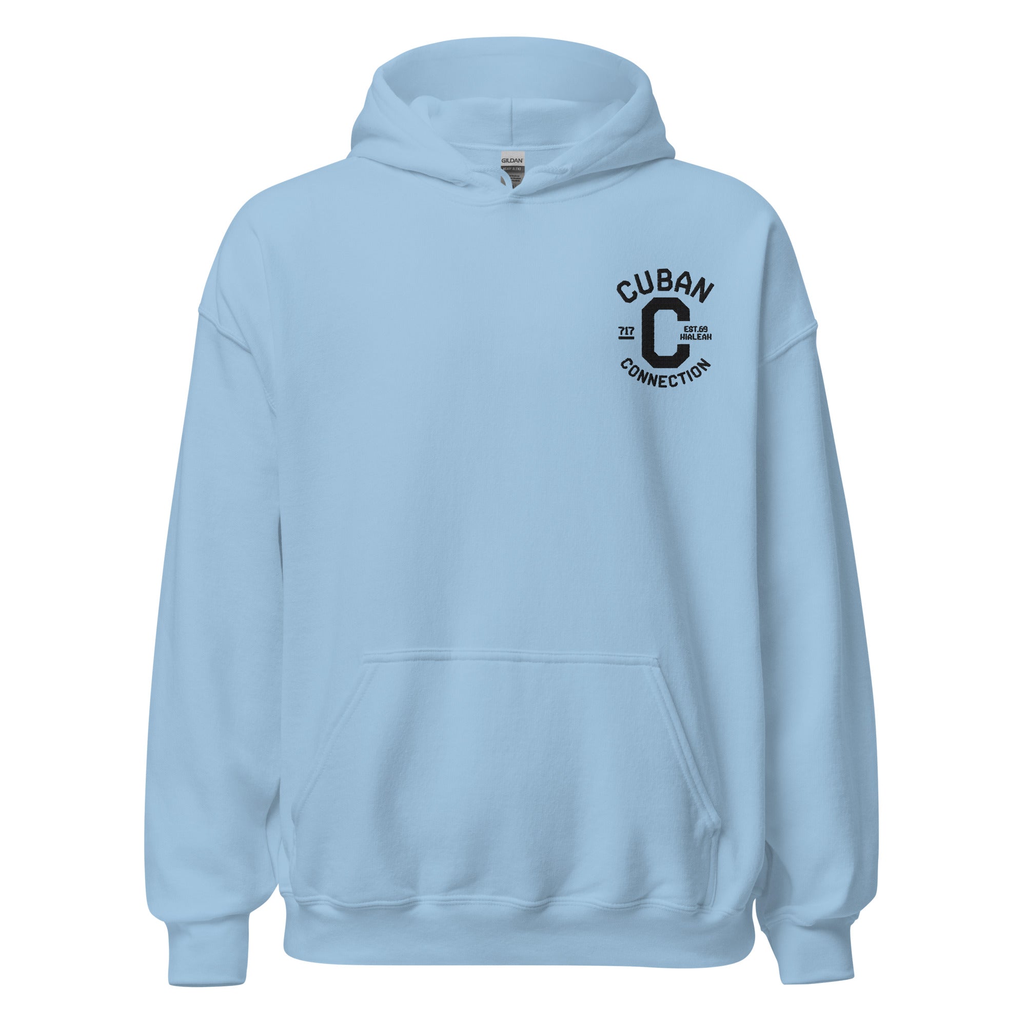 Clásico Black Embroidered Logo Hoodie