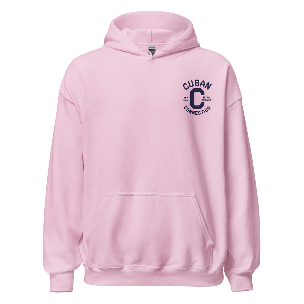 Clásico Navy Blue Embroidered Logo Hoodie