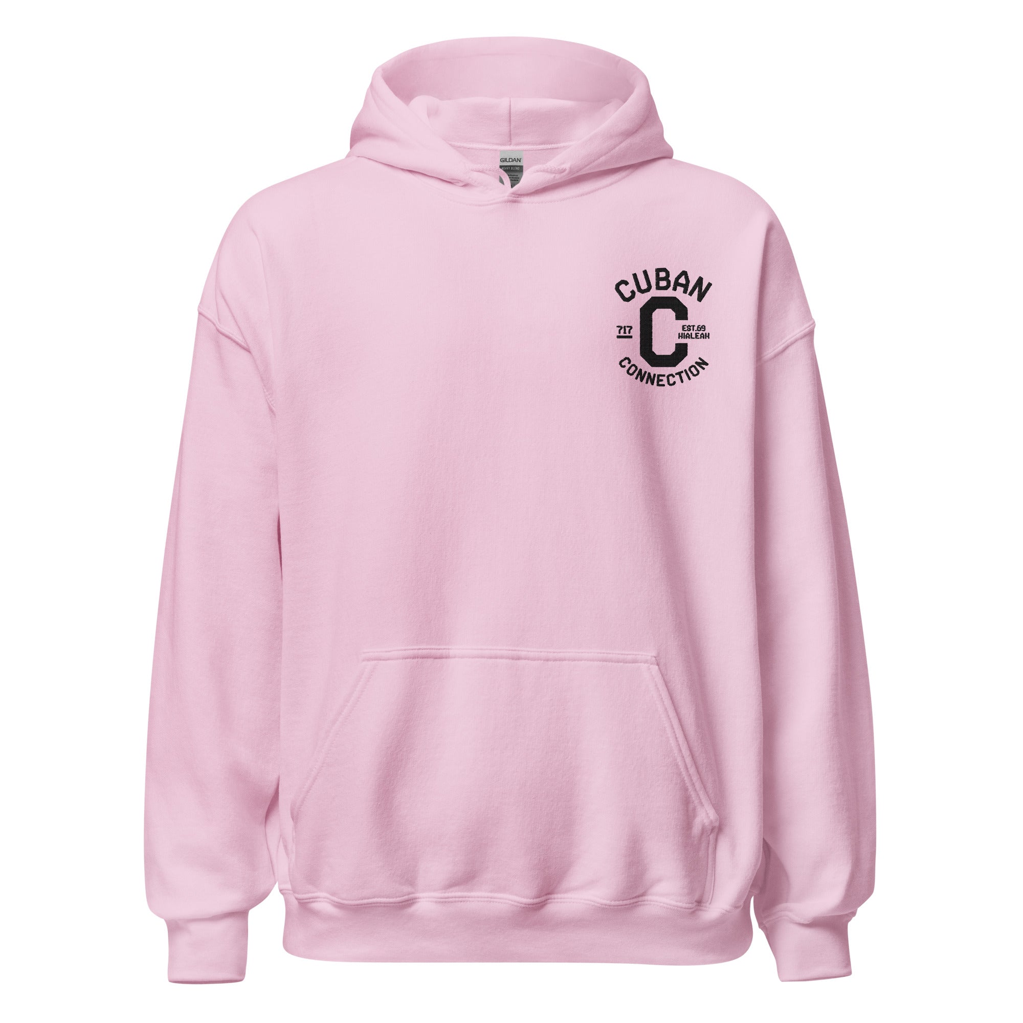 Clásico Black Embroidered Logo Hoodie