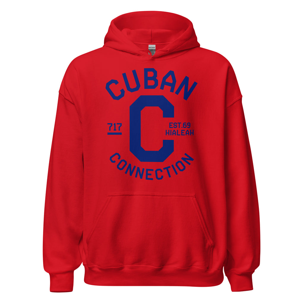 Clásico Navy Blue Logo Hoodie