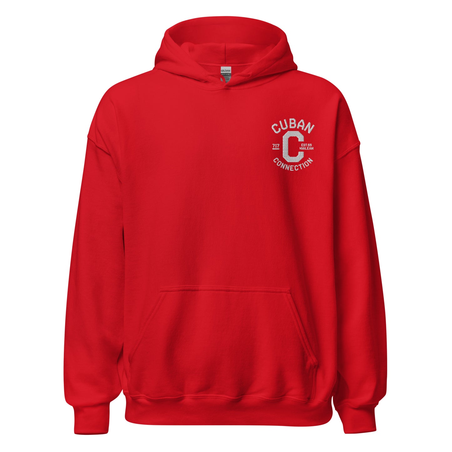 Clásico White Embroidered Logo Hoodie