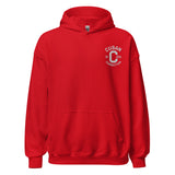 Clásico White Embroidered Logo Hoodie