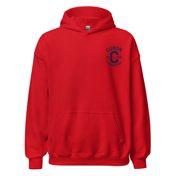 Clásico Navy Blue Embroidered Logo Hoodie