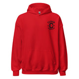 Clásico Black Embroidered Logo Hoodie