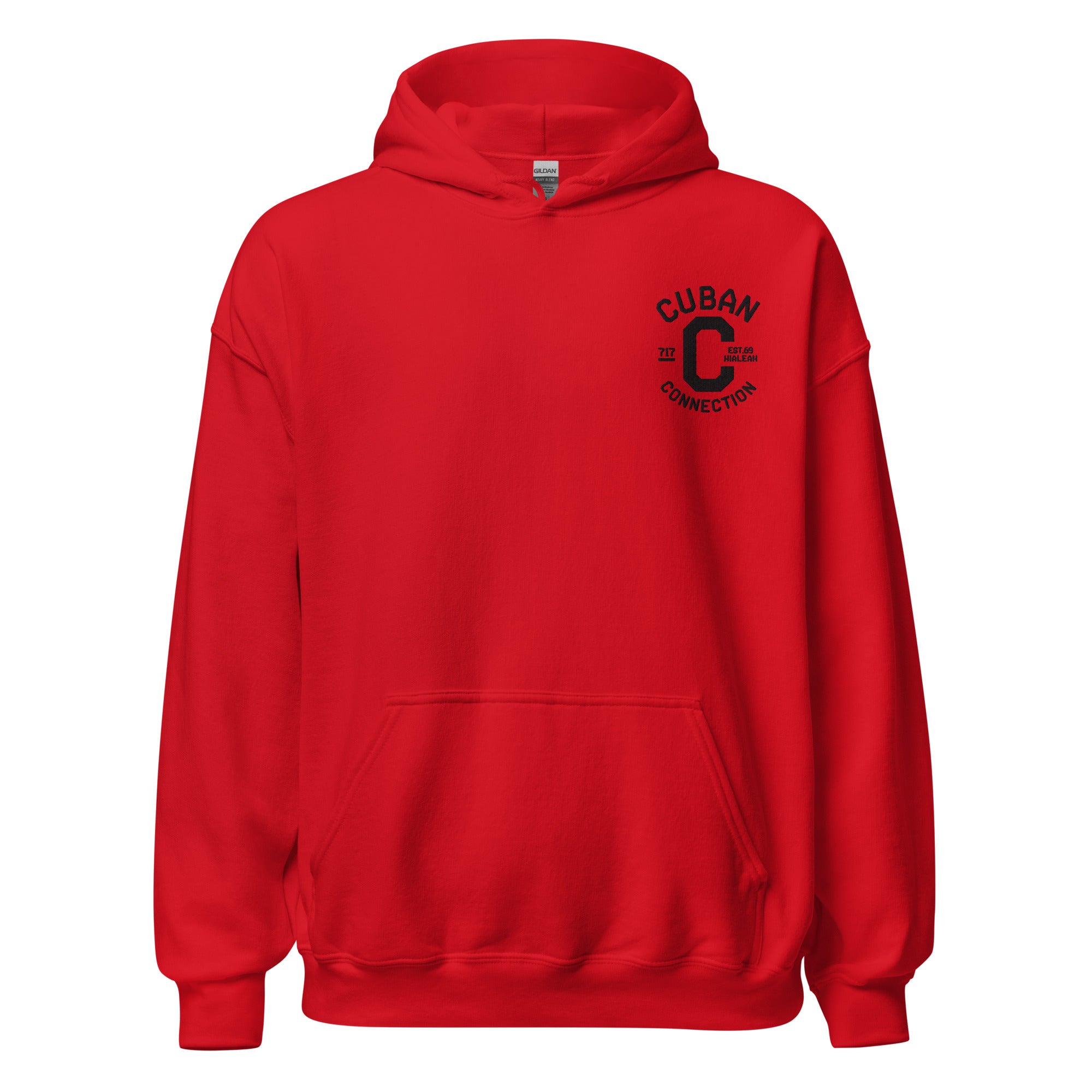 Clásico Black Embroidered Logo Hoodie
