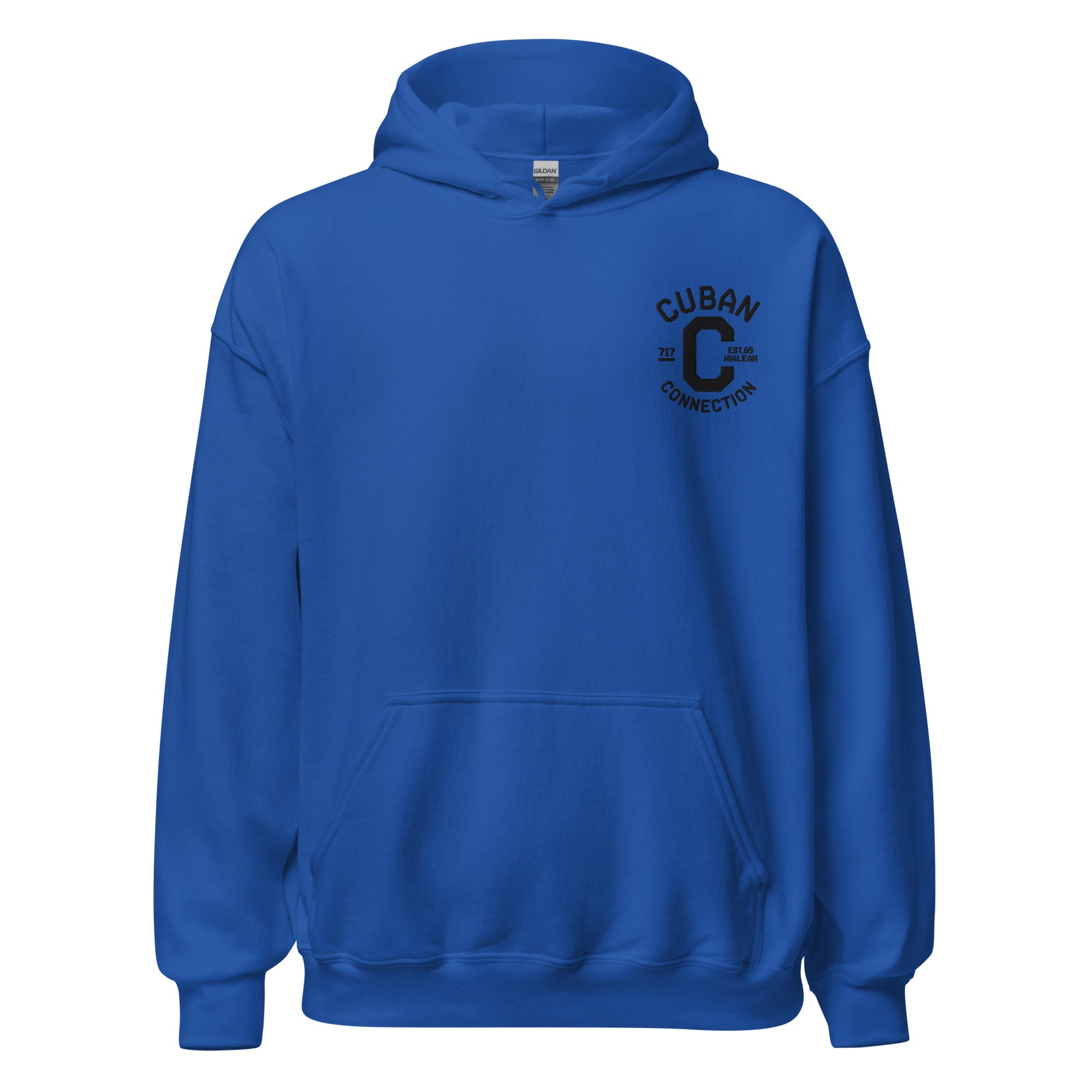 Clásico Black Embroidered Logo Hoodie