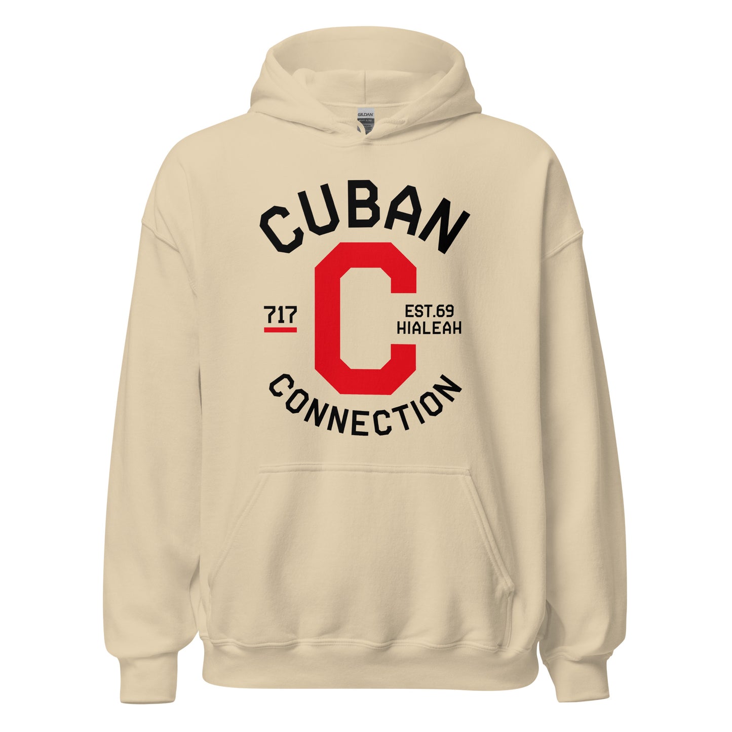 Clásico Black & Red Logo Hoodie